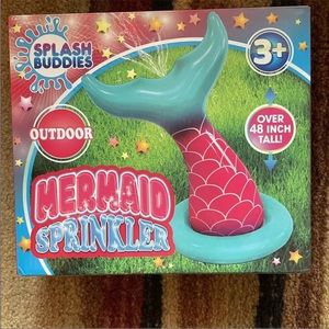 NWT Mermaid Sprinkler By Splash Buddies Over 48 Inches Tall New In Box!